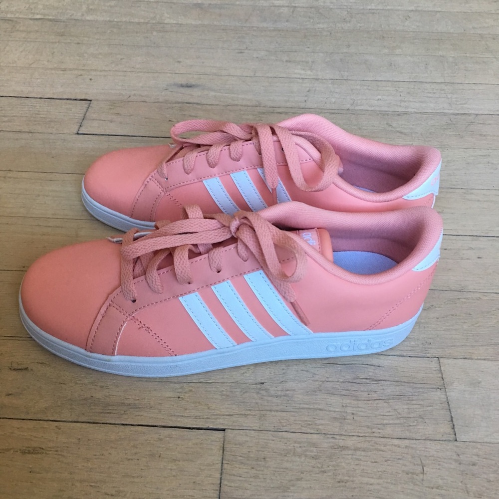 Adidas | Sport Inspired Pink White Stripe Sneakers - Picture 5 of 8